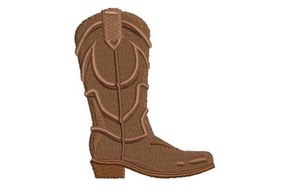 A Classic Western Boot Design for Seasonal Stitching