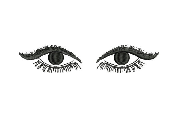 A Designer's Look at the Human Eyes Embroidery Design