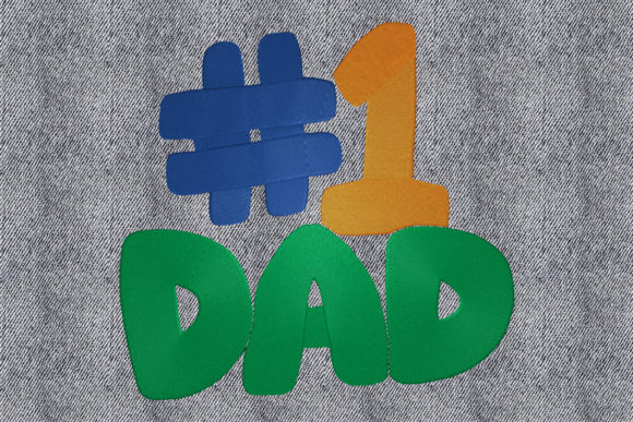 A Designer's Review: The Seasonal Potential of the Number One Dad Embroidery