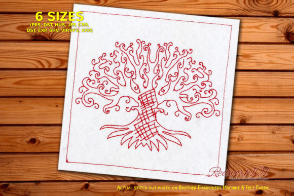 A Designer’s Review of the Artistic Tree of Life Redwork Embroidery