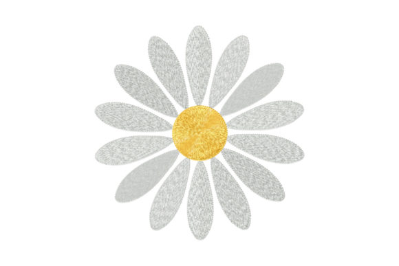 A Professional Review of the Simple Single White Daisy Embroidery File