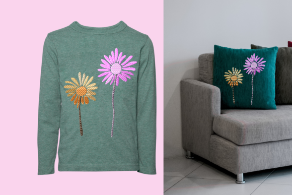 A Sunny Disposition for Seasonal Embroidery