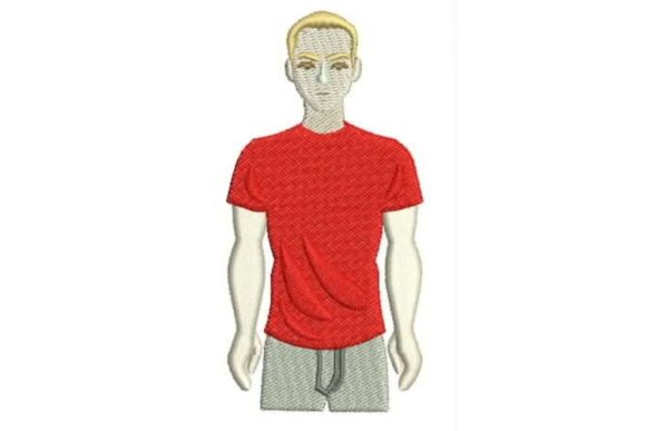 A Warm Review of the Person in a Red T-shirt Embroidery Design