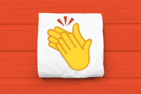 Clapping Hands Emoji Applique: A Designer's Review for Personalized Gifts