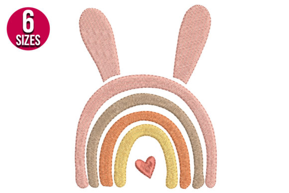 Easter Rainbow Embroidery for Boutique Sweatshirts