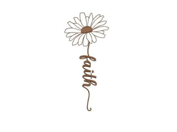 Faith Daisy: A Craft Fair-Ready Embroidery Design