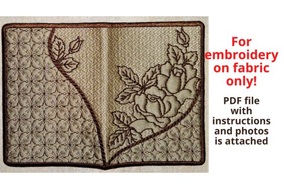 Passport Cover with Roses Embroidery Design Review