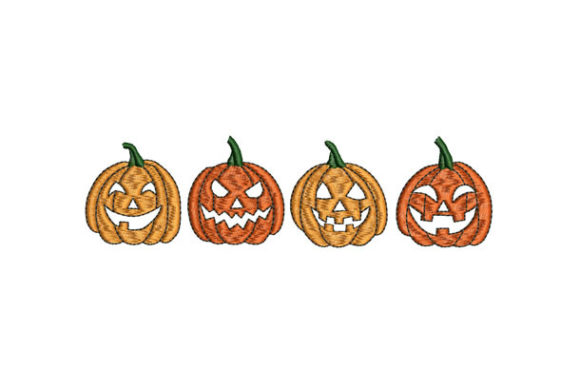 Scary Pumpkins: A Playful Halloween Embroidery Design Worth Personalizing
