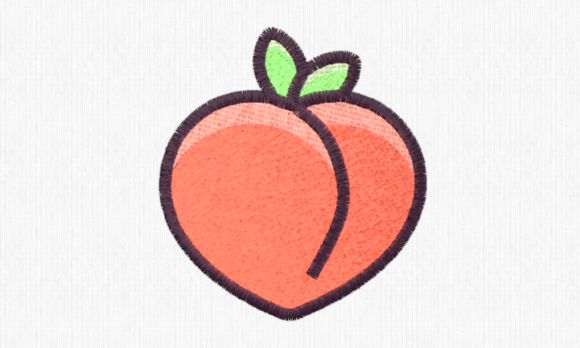 The Peach: A Cheery Embroidery Design for Market Success
